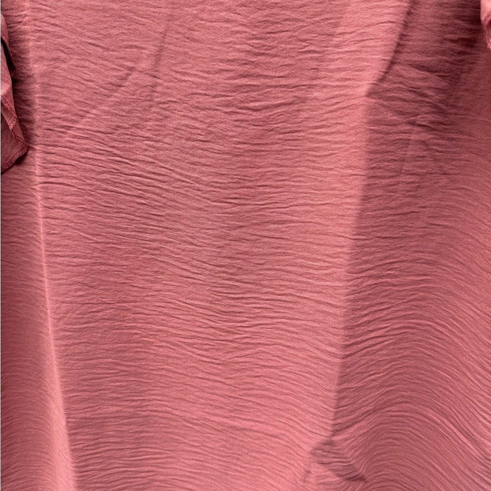 Ruffled Pink Women's Top, Size Medium - Picture 2 of 3